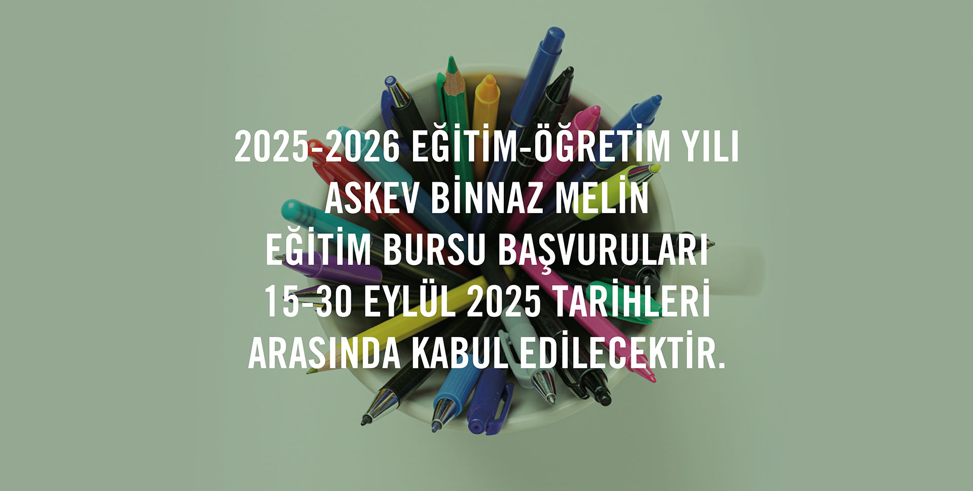 Binnaz Melin Eğitim Bursu başvurusu 2025-2026